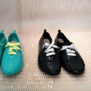 Faux Pas Paris Womens Black Rain Shoes